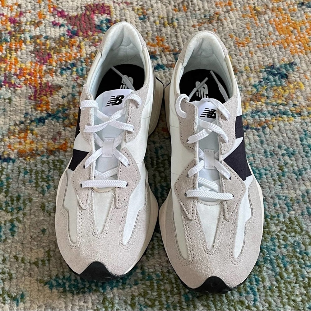 New Balance 327 Retro Sneakers Sea Salt Grey Black WOMEN'S 8 - Picture 3 of 13